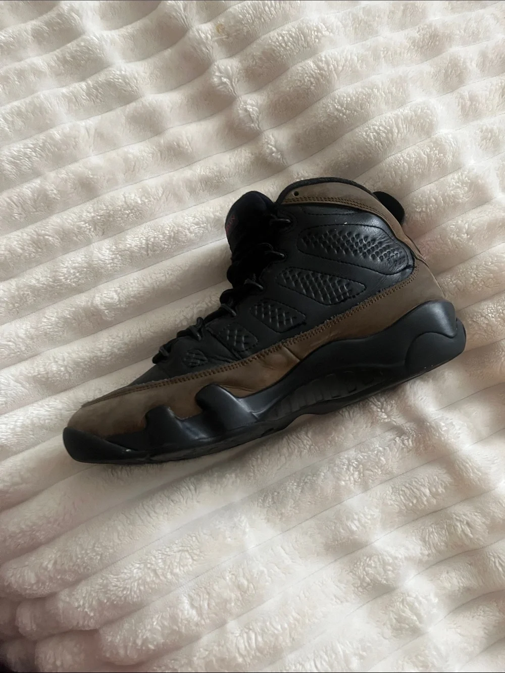 Jordan High-Top Sneakers in Black and Brown